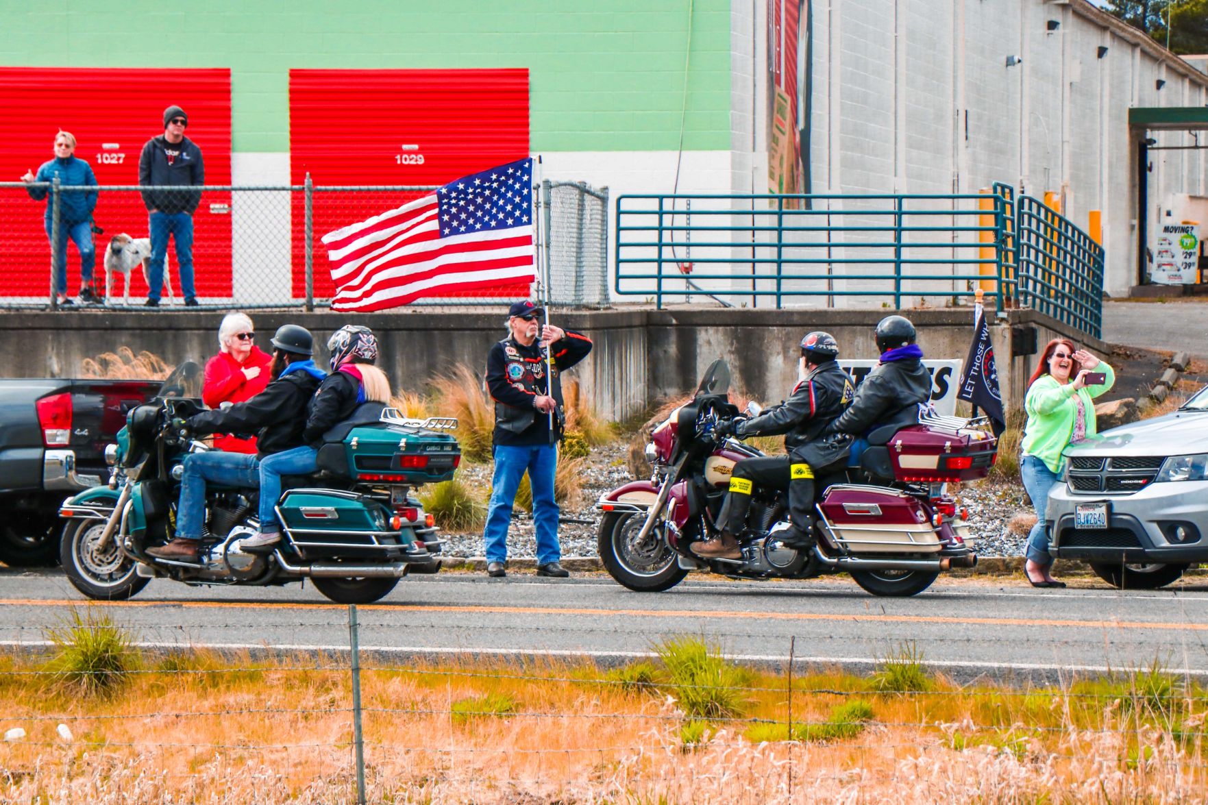 Convoy of Vehicles Travels From Chehalis to Adna in Memory of State Trooper Justin Schaffer
